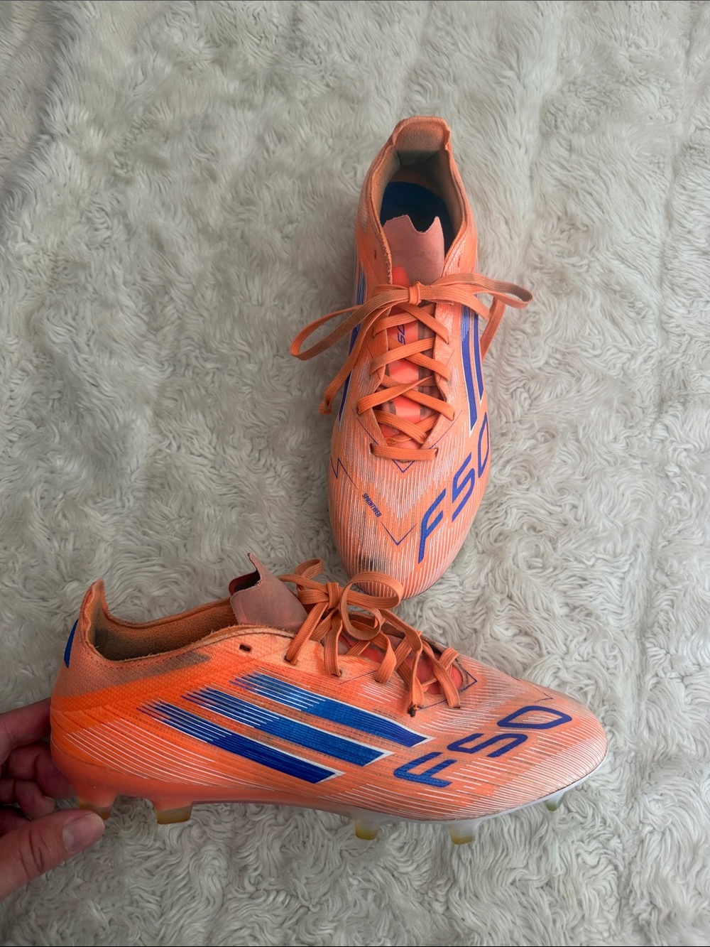 adidas F50 Elite Firm Ground Soccer Cleats in Orange size kids 6 boys